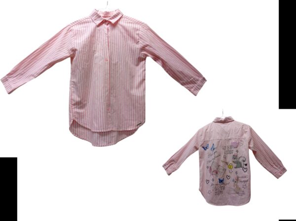 Camisa a rayas . 10-12 años