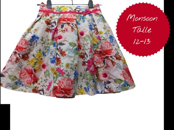 Pollera Monsoon . 12-13 años